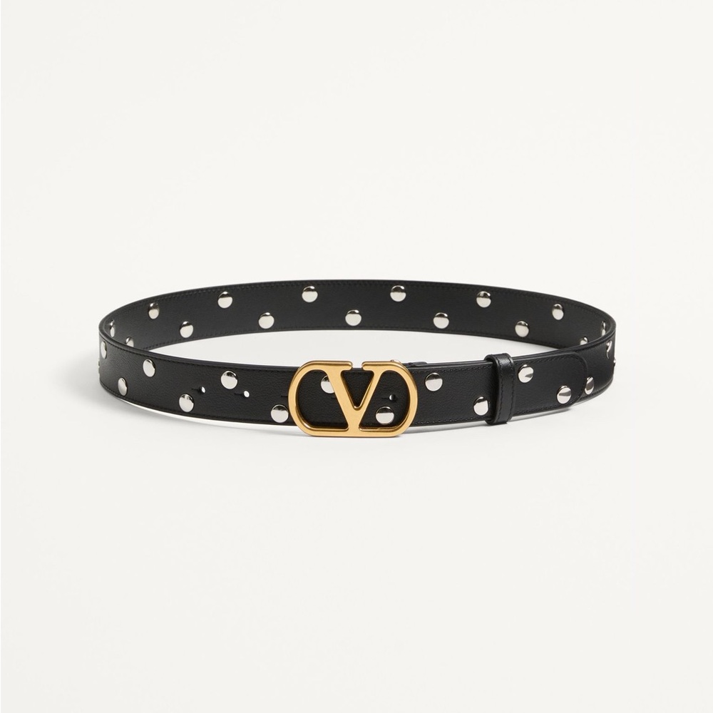 Valentino Black Belt with Gold Buckle size 95/38